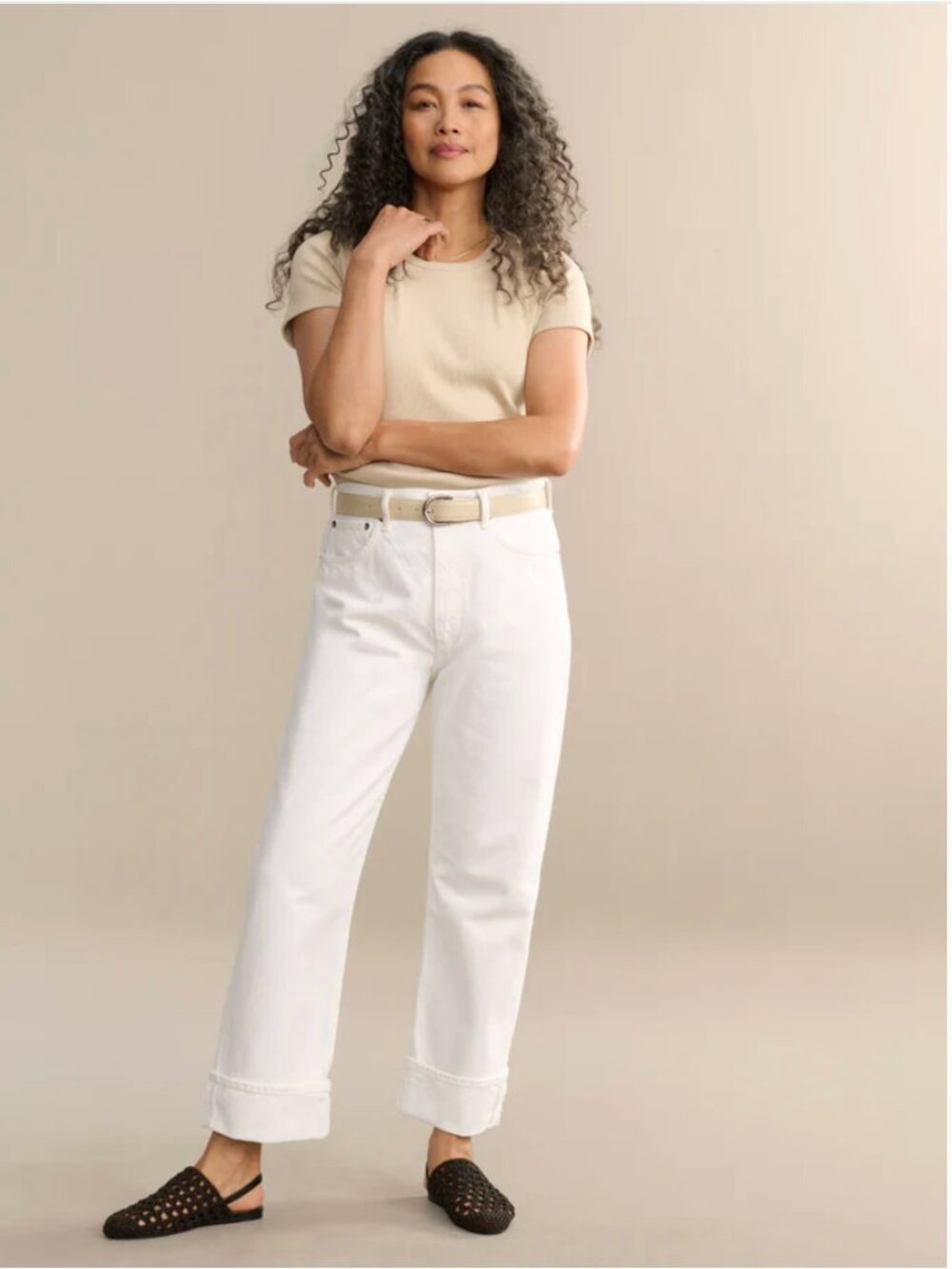 🤍AGOLDE Fran jean in Milkshake, size: 28 🤍